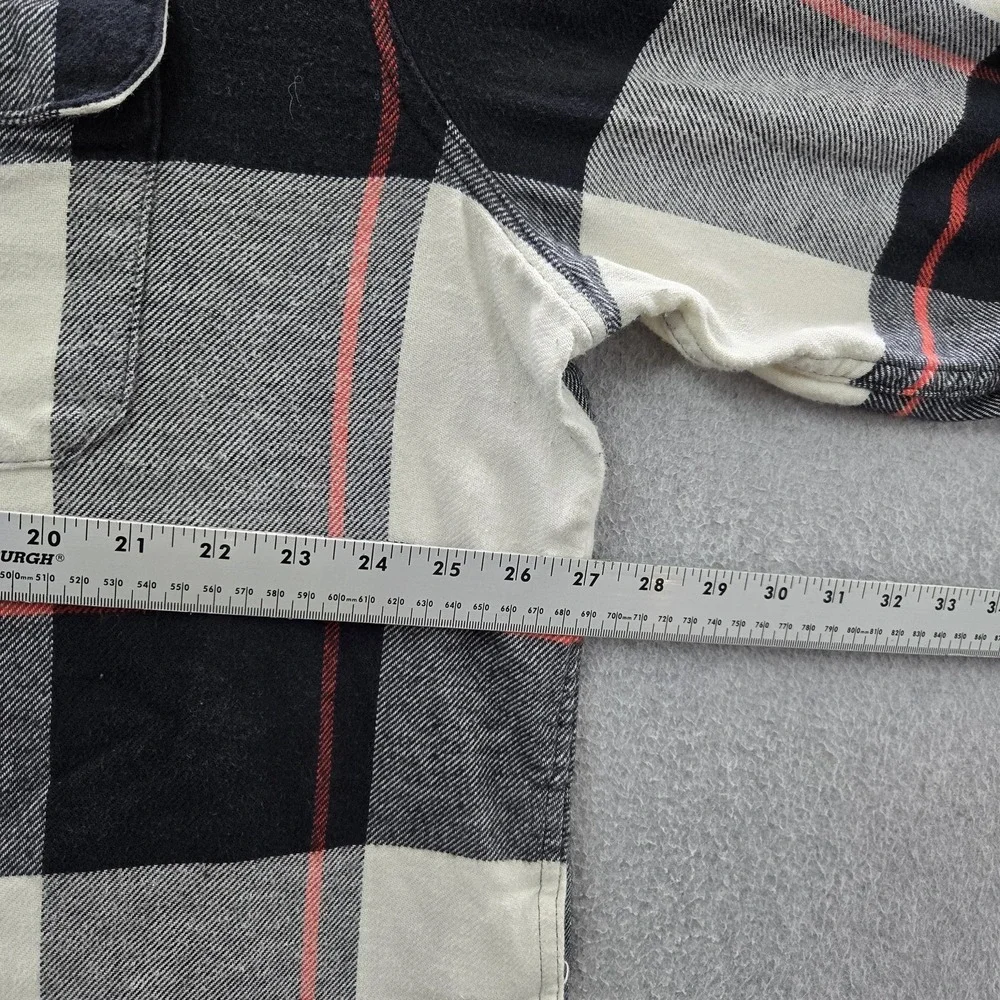 Levi's Men Button Up Shirt‎ XXL Black Flannel Shirt Plaid Work Overshirt